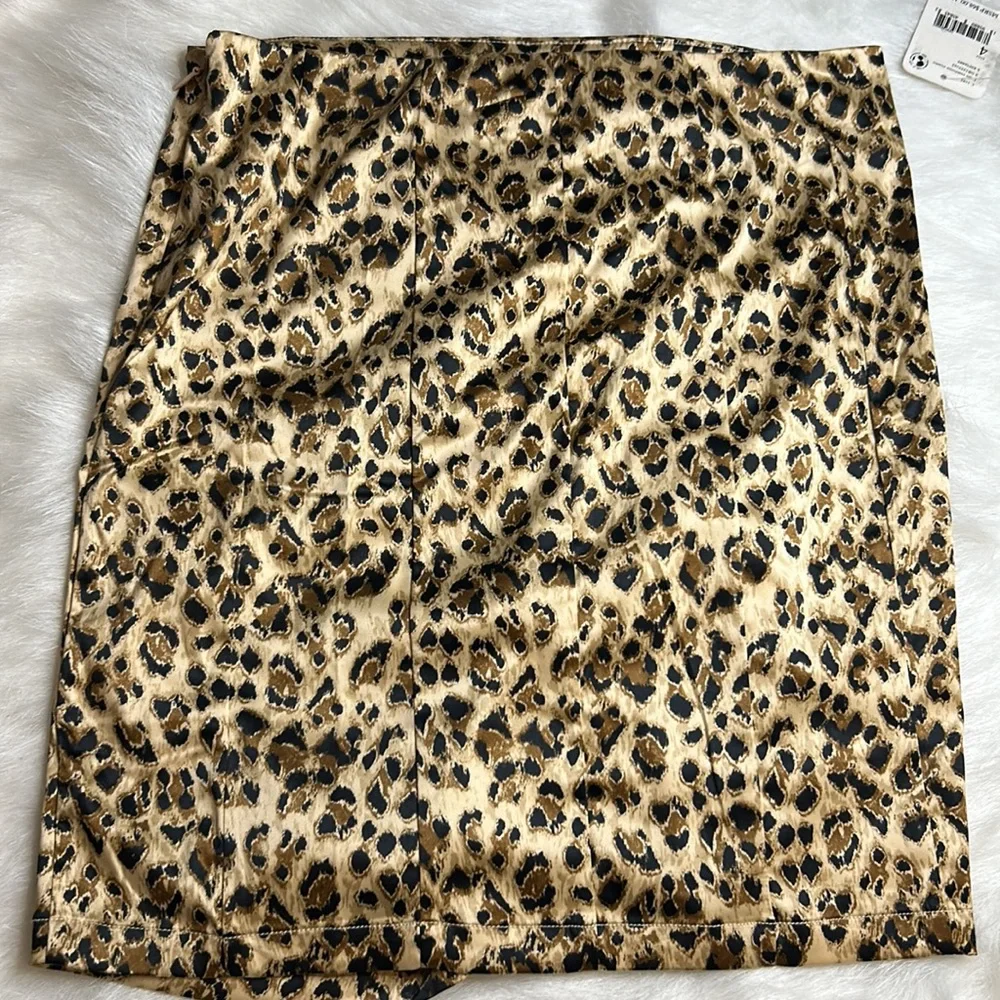 NWT Free People Cheetah Print Mini Skirt - Picture 2 of 4